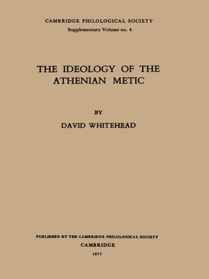 cover image of The Ideology of the Athenian Metic